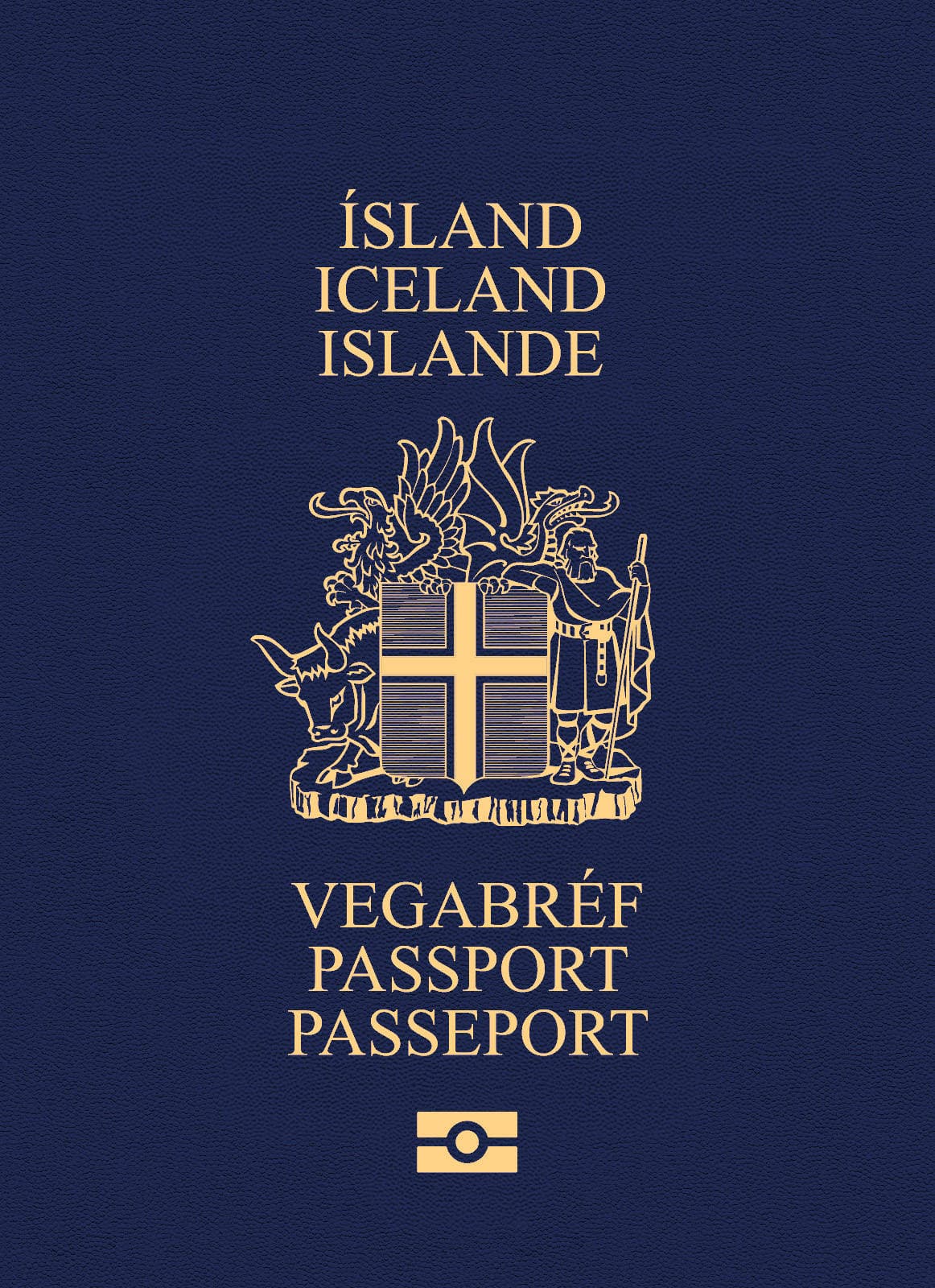 Iceland passport cover